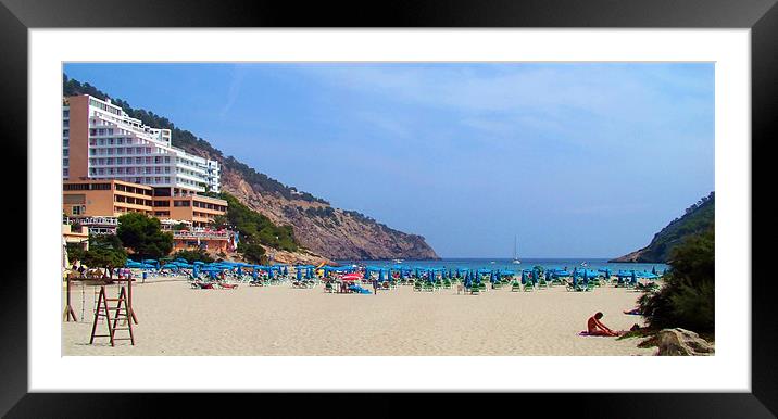 Cala Llonga Beach Framed Mounted Print by Tom Gomez