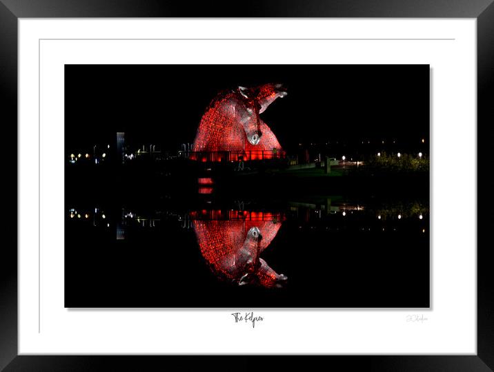 The Kelpies, Scotland, Scottish, Sculptures Framed Mounted Print by JC studios LRPS ARPS