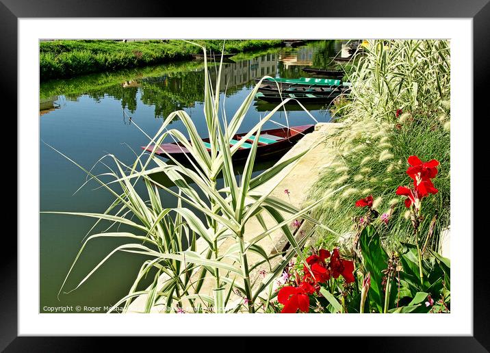 Serene Reflections Framed Mounted Print by Roger Mechan