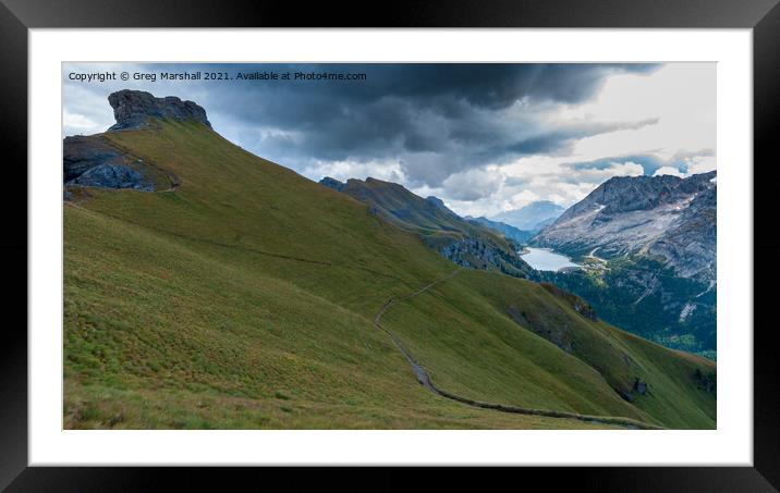 Viel Dal Pan, Dolomites Italy Framed Mounted Print by Greg Marshall