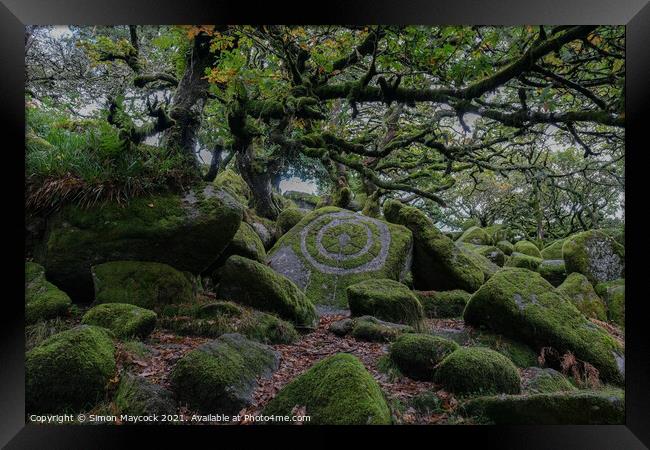 Wistmans Moss Circle #3 Framed Print by Simon Maycock