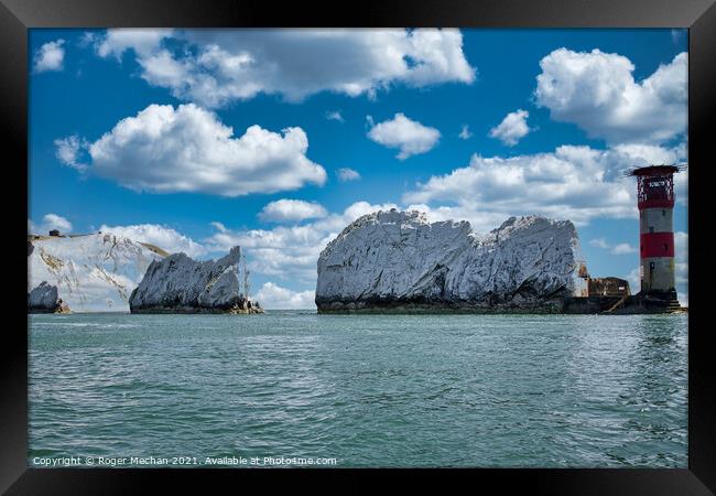 The Magnificent Needles Isle of Wight Framed Print by Roger Mechan