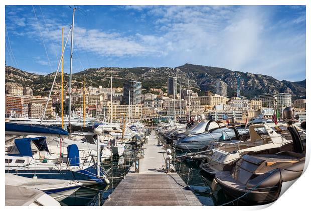 Port of Monaco Print by Artur Bogacki