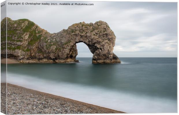 Durdle Door Canvas Print by Christopher Keeley
