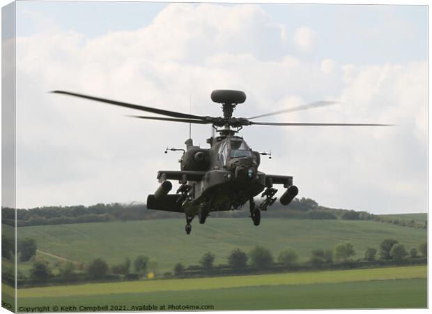 British Army Apache Canvas Print by Keith Campbell