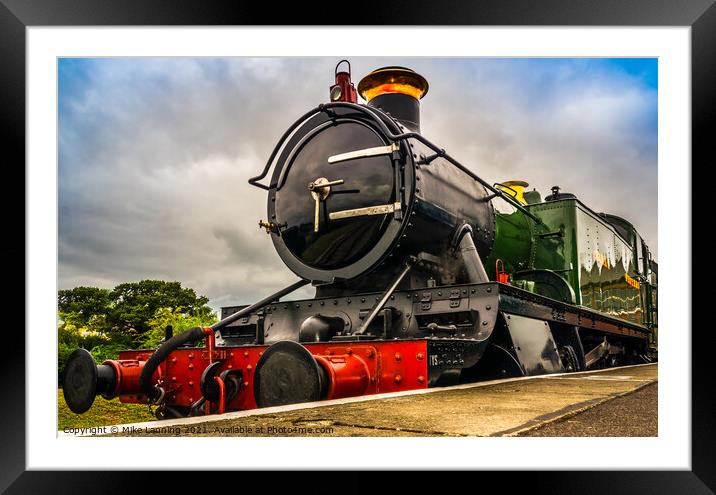 GWR Tank Loco Framed Mounted Print by Mike Lanning