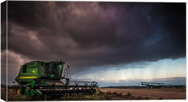 After The Harvest Canvas Print by Mike Lanning