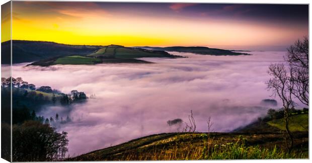 Exmoor Cloud Inversion Canvas Print by Mike Lanning