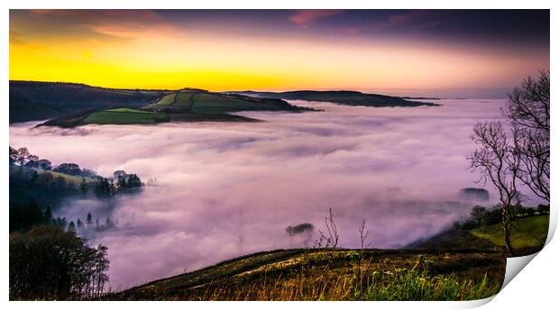 Exmoor Cloud Inversion Print by Mike Lanning