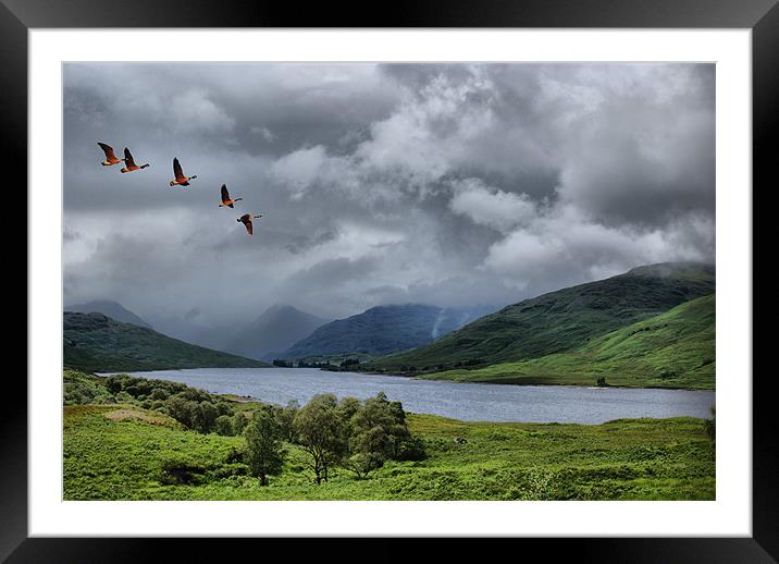Loch Arklet, Scotland Framed Mounted Print by Sandi-Cockayne ADPS