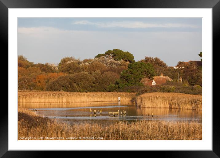 Titchfield Haven Nature Reserve Framed Mounted Print by Heidi Stewart