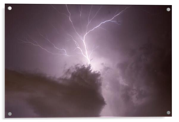 Lightning Crawler Cloud-to-Air Acrylic by Antonio Ribeiro