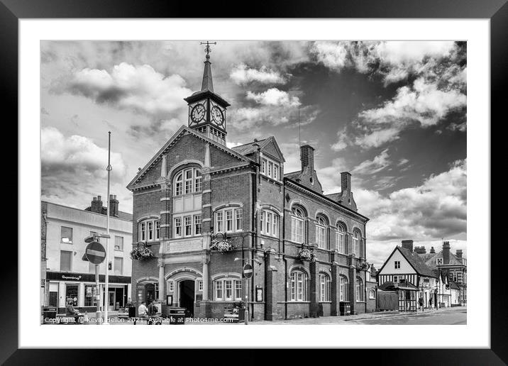 The Town Hall, Thame,  Framed Mounted Print by Kevin Hellon