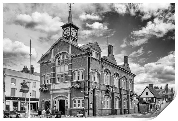The Town Hall, Thame,  Print by Kevin Hellon