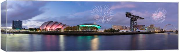 Glasgow City Panorama  Canvas Print by Anthony McGeever