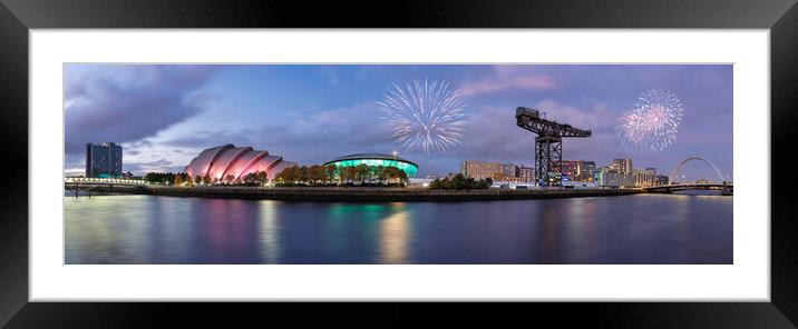 Glasgow City Panorama  Framed Mounted Print by Anthony McGeever