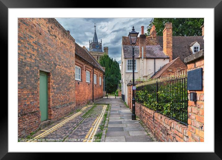 Pebble Lane, Old Aylsbury Framed Mounted Print by Kevin Hellon