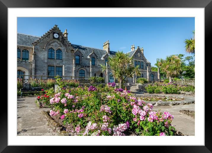 Garrison House community Centre from the garden, Millport, Cumbrae, Scotland Framed Mounted Print by Dave Collins