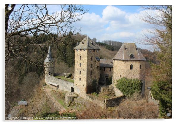 Reinhardstein Castle, near Malmedy, Belgium Acrylic by Imladris 
