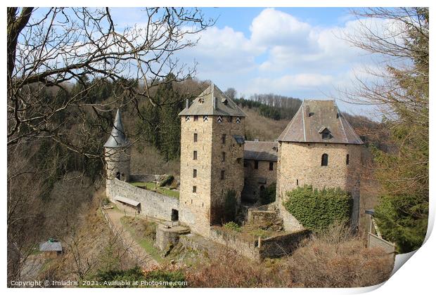 Reinhardstein Castle, near Malmedy, Belgium Print by Imladris 