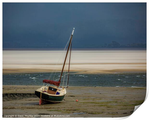 Waiting for the tide Print by David Thurlow