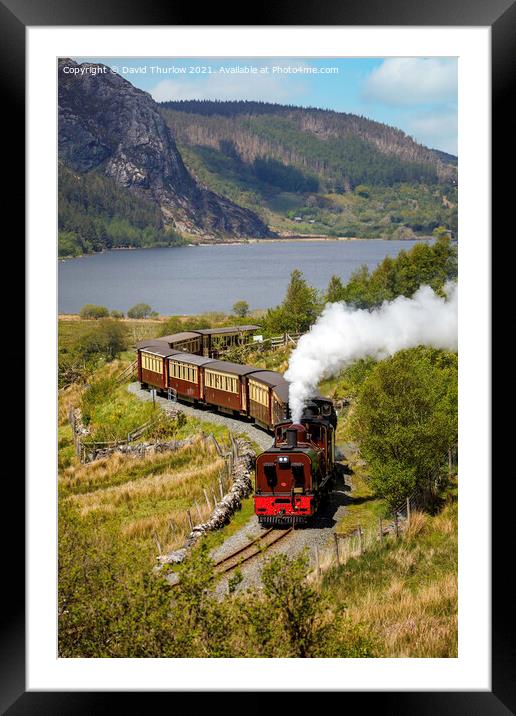 Double headed Garratts on the Welsh Highland Rly Framed Mounted Print by David Thurlow