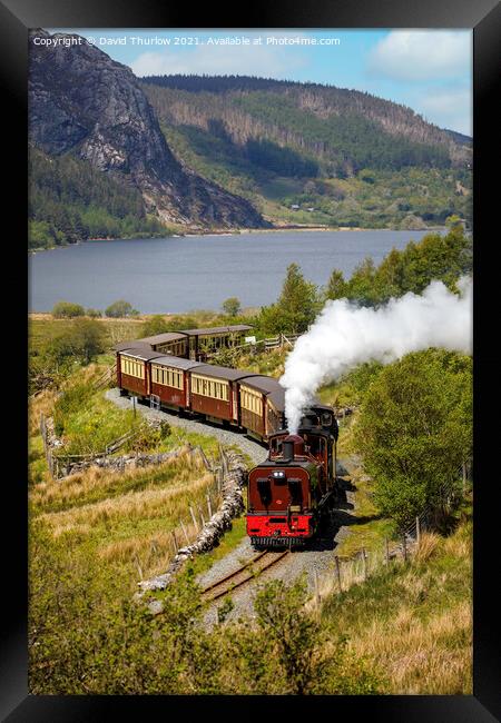 Double headed Garratts on the Welsh Highland Rly Framed Print by David Thurlow
