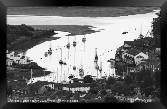 Porthmadog Harbour Framed Print by David Thurlow