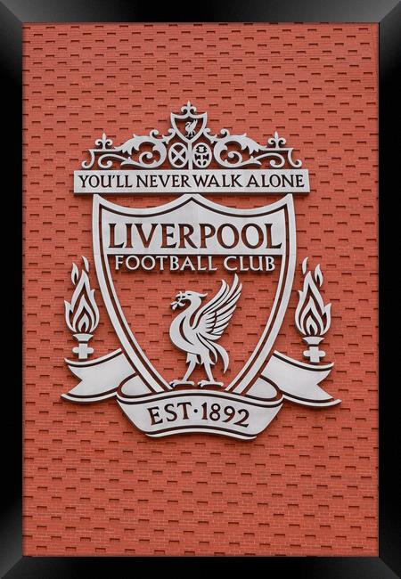 Anfield Wall Liverpool FC Framed Print by Picture Wizard