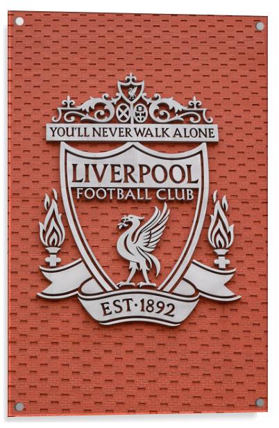 Anfield Wall Liverpool FC Acrylic by Picture Wizard