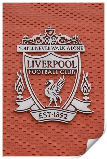 Anfield Wall Liverpool FC Print by Picture Wizard