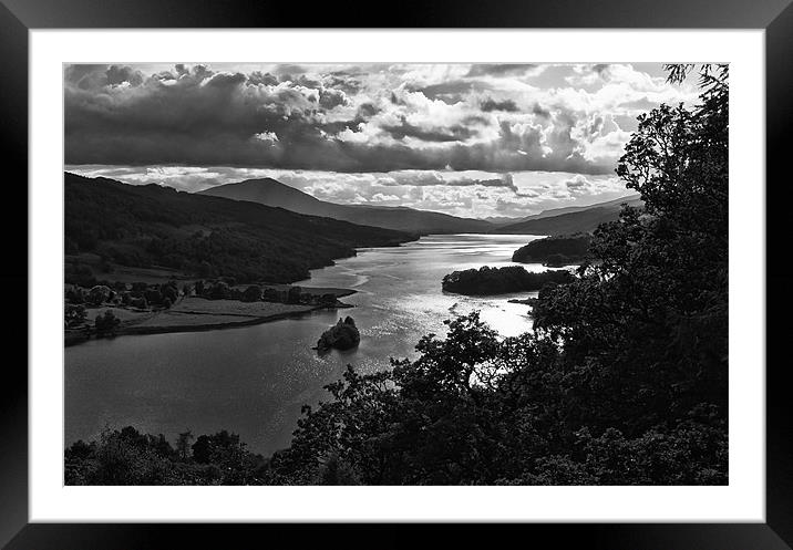 The Queen's View, Loch Tummel, Scotland Framed Mounted Print by Jacqi Elmslie