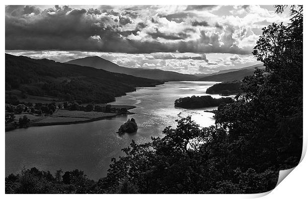 The Queen's View, Loch Tummel, Scotland Print by Jacqi Elmslie