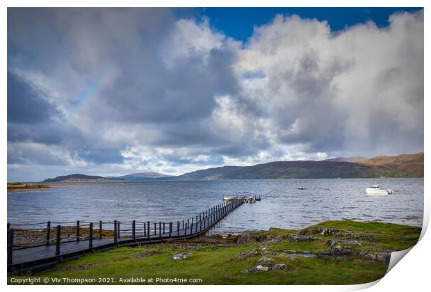 The Jetty - Mull Print by Viv Thompson