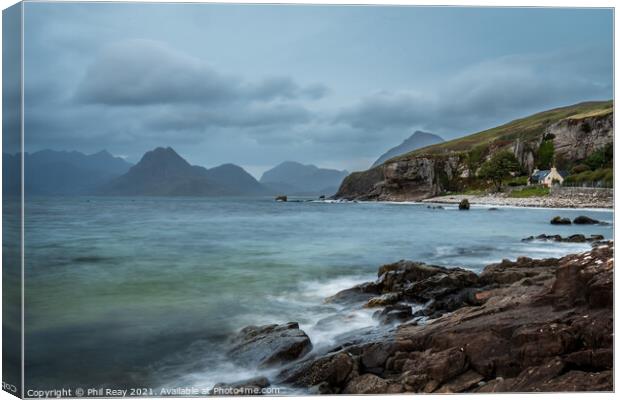 A moody Elgol Canvas Print by Phil Reay