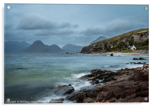 A moody Elgol Acrylic by Phil Reay