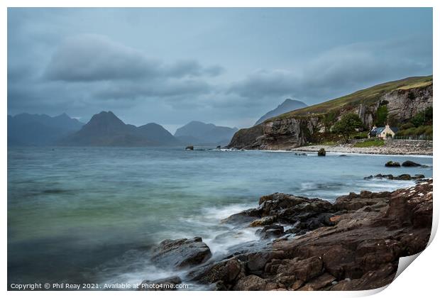 A moody Elgol Print by Phil Reay
