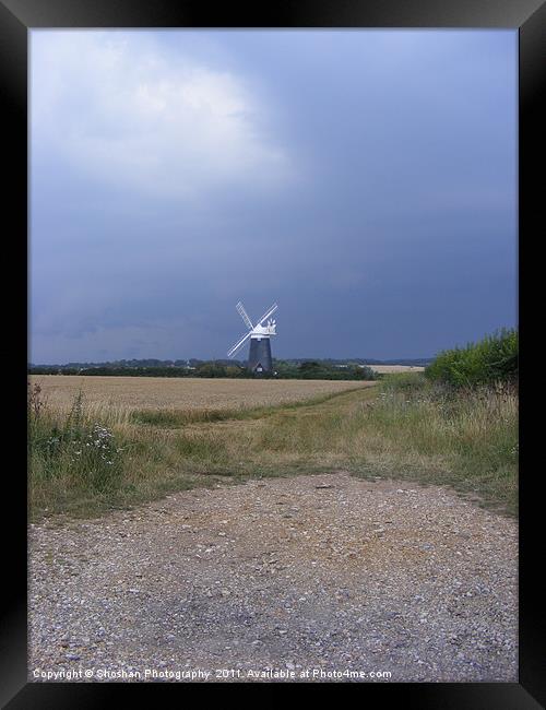 Windmill in the storm Framed Print by Shoshan Photography 