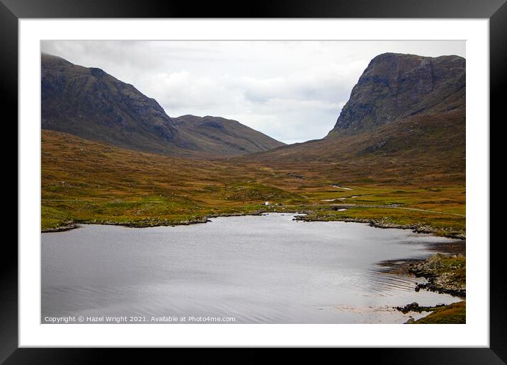 Harris loch, Outer Hebrides Framed Mounted Print by Hazel Wright