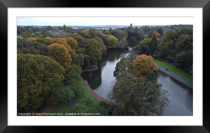 Tunstall park autumn Framed Mounted Print by Daryl Pritchard videos