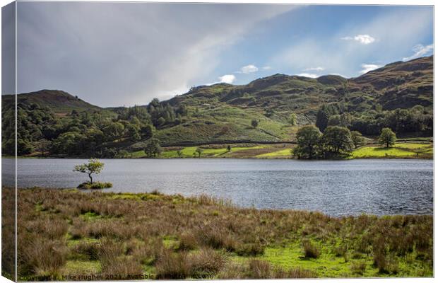 Rydal Water Canvas Print by Mike Hughes