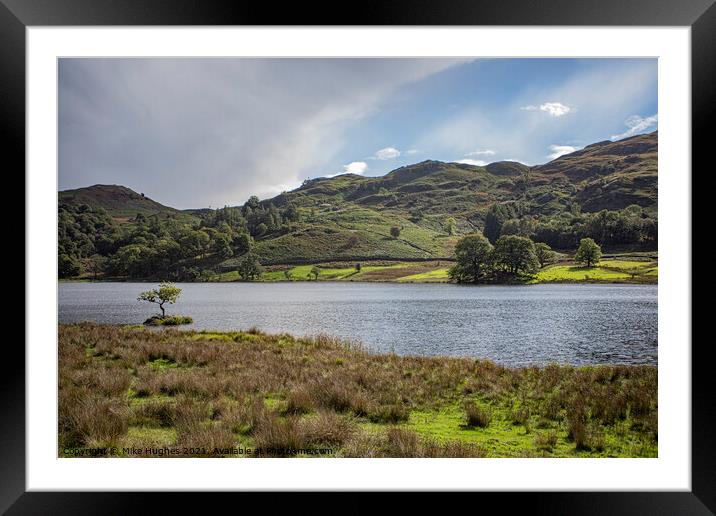 Rydal Water Framed Mounted Print by Mike Hughes