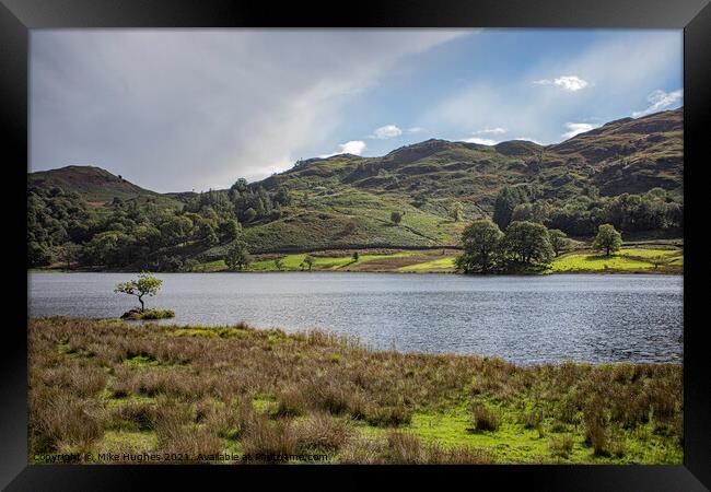 Rydal Water Framed Print by Mike Hughes