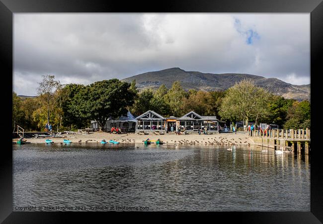 From the launch on coniston Framed Print by Mike Hughes