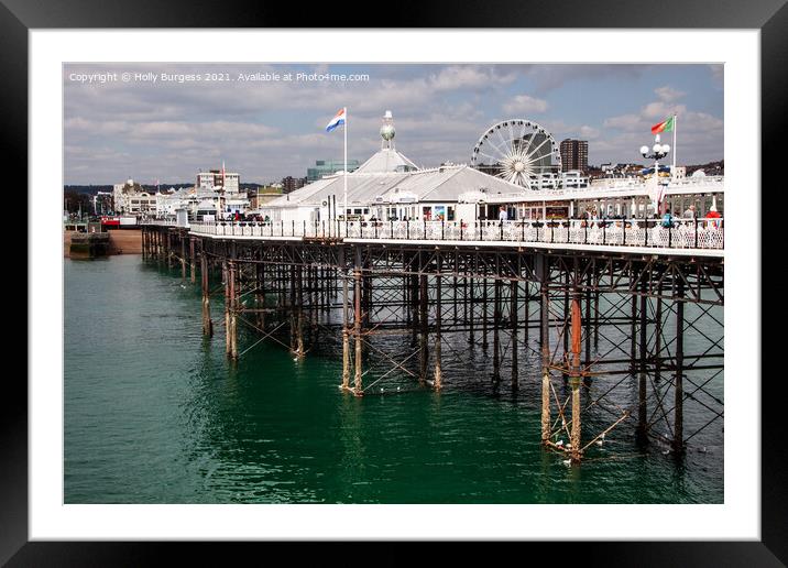 Brighton Pier or known as Brighton Palace pier Framed Mounted Print by Holly Burgess
