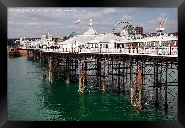 Brighton Pier or known as Brighton Palace pier Framed Print by Holly Burgess