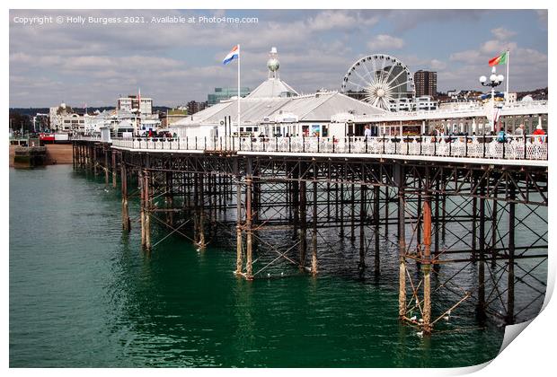 Brighton Pier or known as Brighton Palace pier Print by Holly Burgess