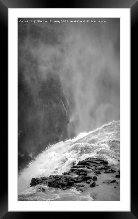 Into the Abyss of Gullfoss Framed Mounted Print by Stephen Stookey