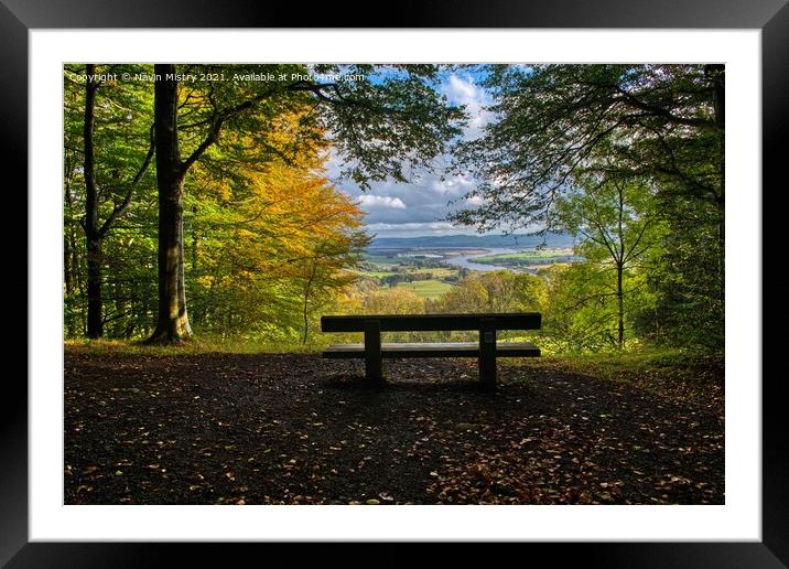 Kinnoull Hill Viewpoint, Perth, Scotland Framed Mounted Print by Navin Mistry