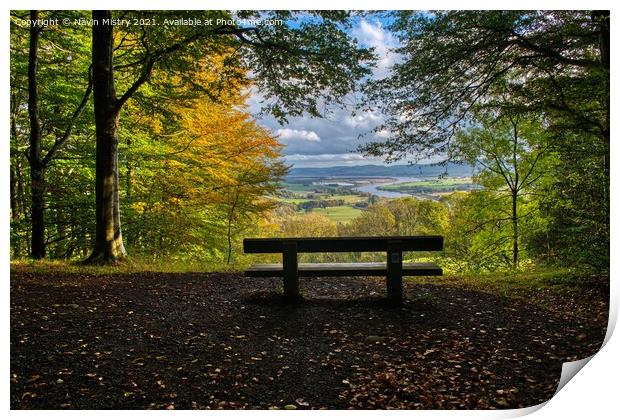 Kinnoull Hill Viewpoint, Perth, Scotland Print by Navin Mistry
